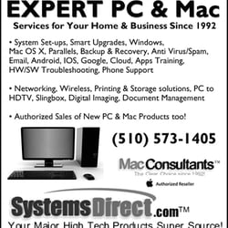 SystemsDirect and MacConsultants - Expert PC & Mac Service for Home and Business