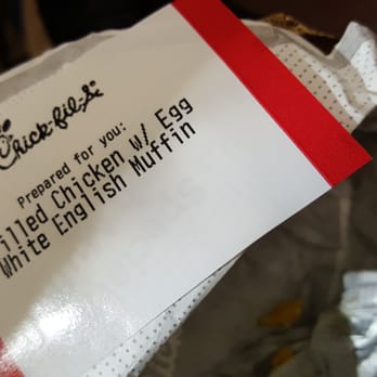 Chick-fil-A - And proof that I ordered it with the egg - Fast Food Near Me - Dallas, Texas Chick-fil-A - And proof that I ordered it with the egg - Fast Food Near Me - Dallas, Texas