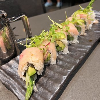 URBN Sushi - Summer Lovin': asparagus, cucumber, avocado with micro cilantro - Japanese Near Me - San Diego, California
