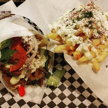 Al Bacha Restaurant - It was so flavorful. I had the Al Bacha chicken gyro and Greek fries. - Mediterranean Near Me - Seattle, Washington