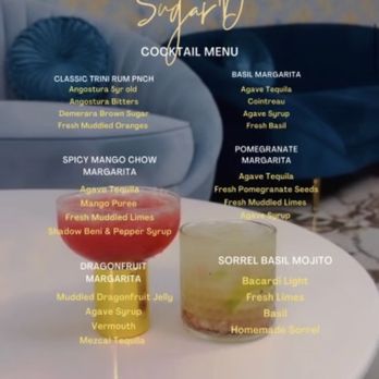 Sugar'd - Cocktail menu - Caribbean Near Me - Brooklyn, New York