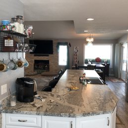 13' Kitchen Island. Perfectly book-matched!