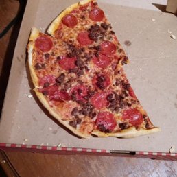 Burnt pizza