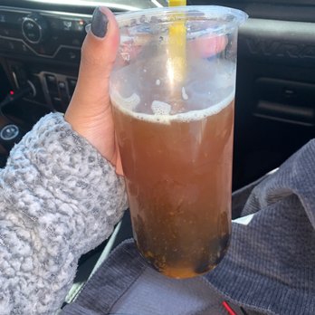 Sweet Escape - mango black tea with tapioca - Bubble Tea Near Me - Humble, Texas