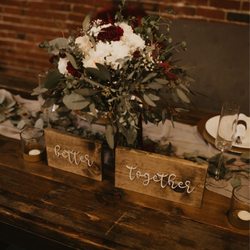 The Loft - Chehalis - Head table. Tables included in rental!