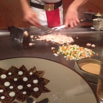 Benihana - Memphis - The hibachi chef doing his thing. - Sushi Bars Near Me - Memphis, Tennessee Benihana - Memphis - The hibachi chef doing his thing. - Sushi Bars Near Me - Memphis, Tennessee