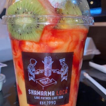 Shawarma Loca - Delicious fruit cocktail - Middle Eastern Near Me - Anaheim, California
