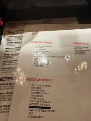 Menu photo 2 8 East Las Vegas, NV