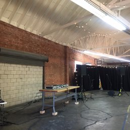 Full PA system and turntables.
