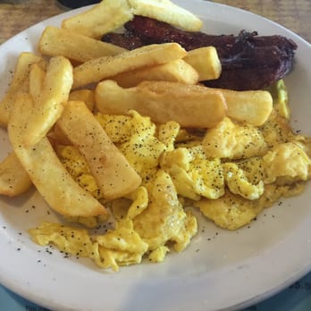 Chico's Restaurant - Scrambled eggs with chorizo and french fries!! - Cuban Near Me - Hialeah, Florida Chico's Restaurant - Scrambled eggs with chorizo and french fries!! - Cuban Near Me - Hialeah, Florida