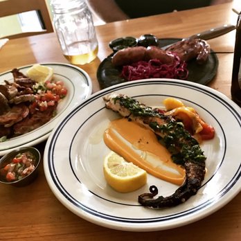 Fiorito - Octopus, mollejas and three different sausage plate - Argentine Near Me - Miami, Florida