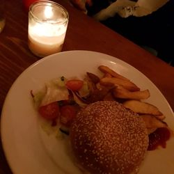 The Step - The burger is very tasty. Loved that the middle was pink.