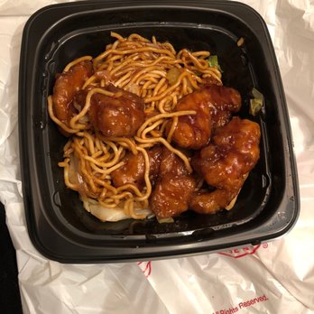 Panda Express - Panda bowl orange chicken - Chinese Near Me - Visalia, California