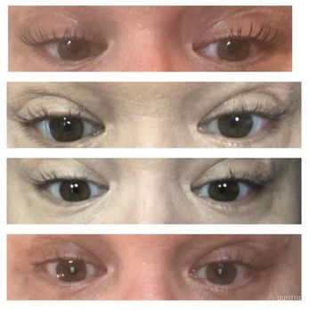 Lashful Day Spa - Top picture is Thursday. Bottom is 3 days later on Saturday. - Eyelash Service Near Me - Ramsey, New Jersey