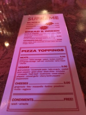 Menu photo 4 Supreme Seattle, WA