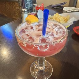 Blueberry coconut margarita