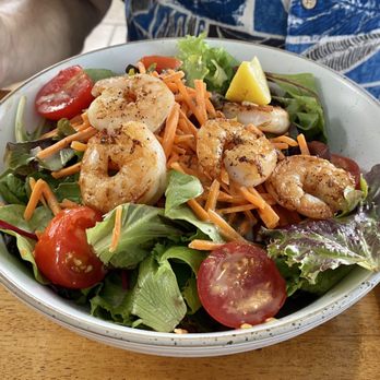 Blue Water Grill - Salad with shrimp - Seafood Near Me - Skaneateles, New York Blue Water Grill - Salad with shrimp - Seafood Near Me - Skaneateles, New York