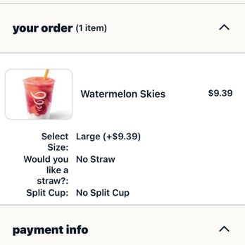 Jamba - proof of my purchase through their official app. employee said it was MY fault they didn't get my order. - Juice Bars & Smoothies Near Me - Canyon Country, California