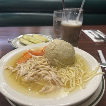 Brent's Delis - Half Sandwich & Soup - small upcharge for the Matzo Ball Soup and well worth it - Delis Near Me - Northridge, California Brent's Delis - Half Sandwich & Soup - small upcharge for the Matzo Ball Soup and well worth it - Delis Near Me - Northridge, California