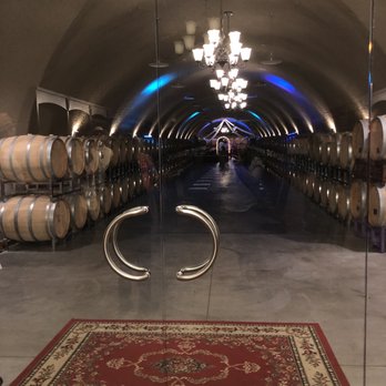 Oak Mountain Winery - The barrel room inside the cave - Wineries Near Me - Temecula, California