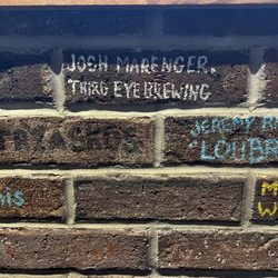 Brickside Brewery - Small sample of painted bricks
