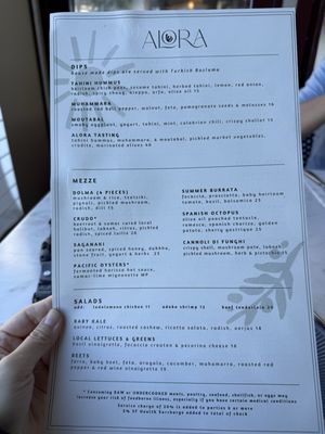 Menu photo 6 Alora San Francisco, CA