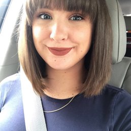 As you can see the bangs are super cute and this is how my hair looked leaving the salon. As you can see the bangs are super cute and this is how my hair looked leaving the salon.