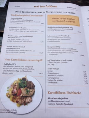 Menu photo 6 Kartoffelhaus No1 Schwerin, MV