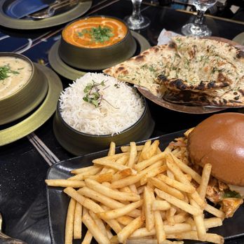 Agnii A Fiery Experience - Agnii cream chicken, elegant butter chicken, naan, rice and chicken tikka burger. - Indian Near Me - Covina, California