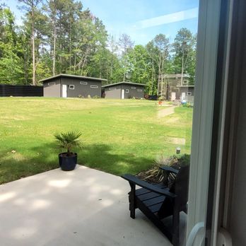 Blue Lotus Escape - Looking outside the community kitchen towards our room / house - Vacation Rentals Near Me Blue Lotus Escape - Looking outside the community kitchen towards our room / house - Vacation Rentals Near Me