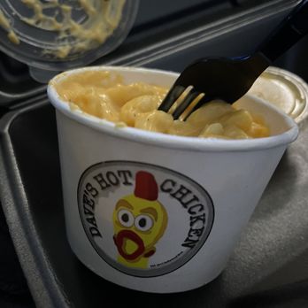 Dave's Hot Chicken - The Mac & cheese , it was okaii. Only ate a few bites - Chicken Shop Near Me - San Antonio, Texas Dave's Hot Chicken - The Mac & cheese , it was okaii. Only ate a few bites - Chicken Shop Near Me - San Antonio, Texas