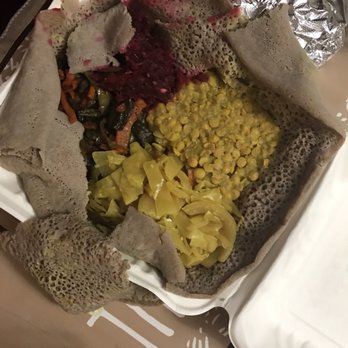 Ethiopis - Medium veggie plate 2- Beets, yellow chickpea, cabbage, double scoop of beans and carrots! 14.99 - Ethiopian Near Me - Rockville, Maryland Ethiopis - Medium veggie plate 2- Beets, yellow chickpea, cabbage, double scoop of beans and carrots! 14.99 - Ethiopian Near Me - Rockville, Maryland