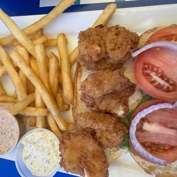 Harrison's Landing - Shrimp Po' Boy - Seafood Near Me - Corpus Christi, Texas