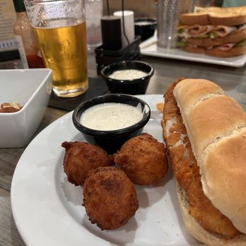 Serve Restaurant & Taphouse - Fish sandwhich & hush puppies - New American Near Me - Franklin, Virginia Serve Restaurant & Taphouse - Fish sandwhich & hush puppies - New American Near Me - Franklin, Virginia