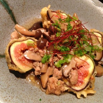 Sumika - Special: Fig Tempura and Mushrooms in Dashi - Japanese Near Me - Los Altos, California Sumika - Special: Fig Tempura and Mushrooms in Dashi - Japanese Near Me - Los Altos, California