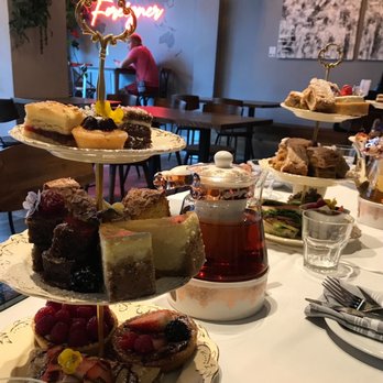 Foreigner - Each 3 tiers tower has various pastries and savory. There's 8 different teas to choose. - Breakfast & Brunch Near Me - San Mateo, California Foreigner - Each 3 tiers tower has various pastries and savory. There's 8 different teas to choose. - Breakfast & Brunch Near Me - San Mateo, California