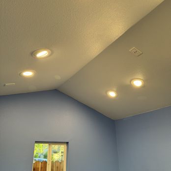 Light Way Electric - Lights installed and on! My husband asked for the ceiling outlet. - Electricians Near Me - Sacramento, California