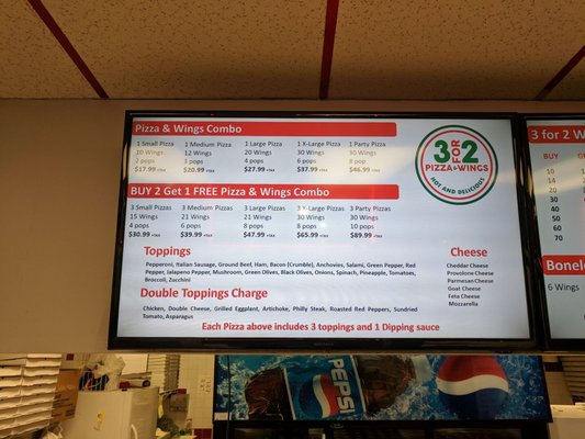 Menu photo 3 3 For 2 Pizza and Wings Mississauga, ON