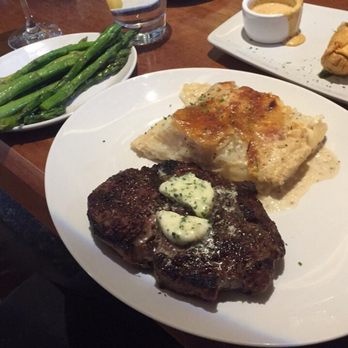 Stoney River - Ribeye, Au Gratin Potatoes, Asparagus - Steakhouses Near Me - Germantown, Tennessee Stoney River - Ribeye, Au Gratin Potatoes, Asparagus - Steakhouses Near Me - Germantown, Tennessee