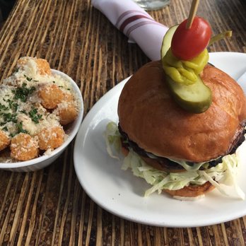 Relish Burger Bistro - Spicy bean burger and parmesan tots - New American Near Me - Seattle, Washington Relish Burger Bistro - Spicy bean burger and parmesan tots - New American Near Me - Seattle, Washington