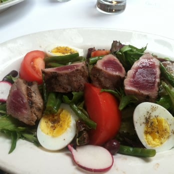 Bar Six - Salad Niçoise with tuna. I like it rare! - French Near Me - New York, New York Bar Six - Salad Niçoise with tuna. I like it rare! - French Near Me - New York, New York