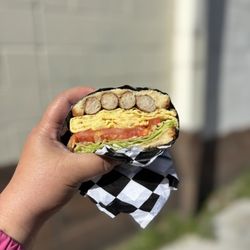 Boulevard Burgers - Sausage & egg sandwich is really good