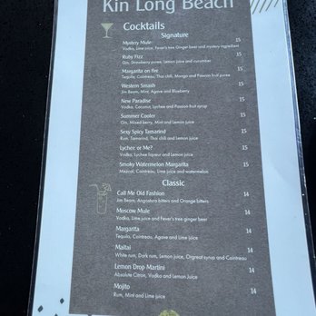 Kin Long Beach - Cocktail Menu 12/2024 - Thai Near Me - Long Beach, California Kin Long Beach - Cocktail Menu 12/2024 - Thai Near Me - Long Beach, California