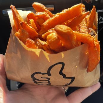Nice Burger - SWEET POTATO FRIES - Vegan Near Me - Stanton, California Nice Burger - SWEET POTATO FRIES - Vegan Near Me - Stanton, California