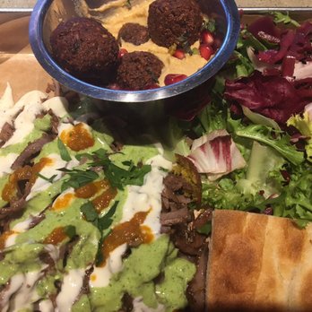 K.W.A - Kebap with Attitude - KWA-Klassic on a tray with small Falafel Bucket - Kebab Near Me - Berlin, BE