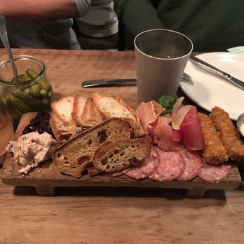 Depot - NZ meat board with wild rabbit rillettes, pig's head croquettes, salami, beef bresaola, smoked paprika Lomo, and a cherry relish. - Tapas/Small Plates Near Me - Auckland, AUK