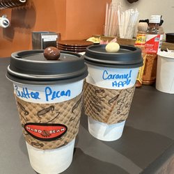 Hard Bean Coffee - Butter Pecan Latte and Caramel Apple Latte
