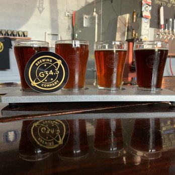 G34.3 Brewing Company - a flight of beers - Breweries Near Me - Lorton, Virginia G34.3 Brewing Company - a flight of beers - Breweries Near Me - Lorton, Virginia