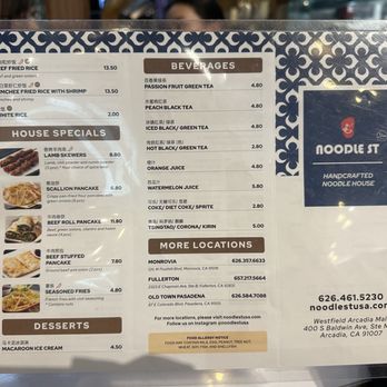 Noodle St - April Menu 2024 - Noodles Near Me - Arcadia, California Noodle St - April Menu 2024 - Noodles Near Me - Arcadia, California