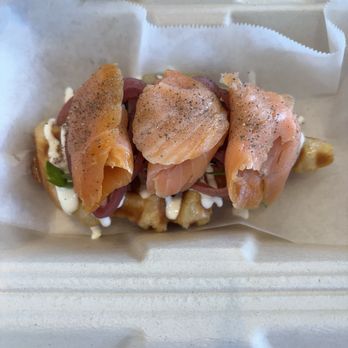 33 Cafe - Salmon croffle - Sandwiches Near Me - Portland, Oregon 33 Cafe - Salmon croffle - Sandwiches Near Me - Portland, Oregon
